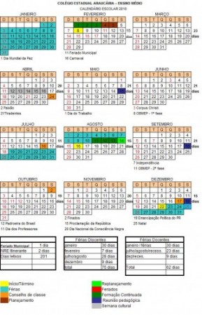 Calendário Escolar